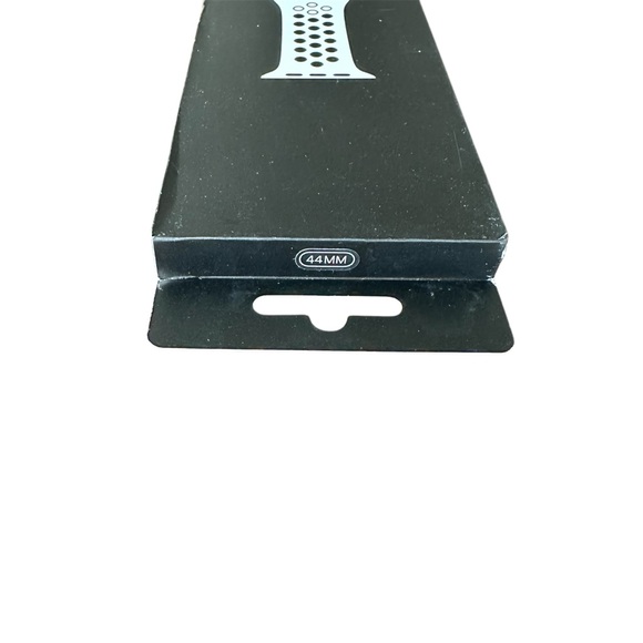 NWT Genuine Apple Pure Platinum/Black Nike Sport Band Watch Band 44MM - Picture 5 of 6